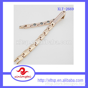 Luxury design zircone bead bracelet jewelry girls prefer germanium titanium bracelet